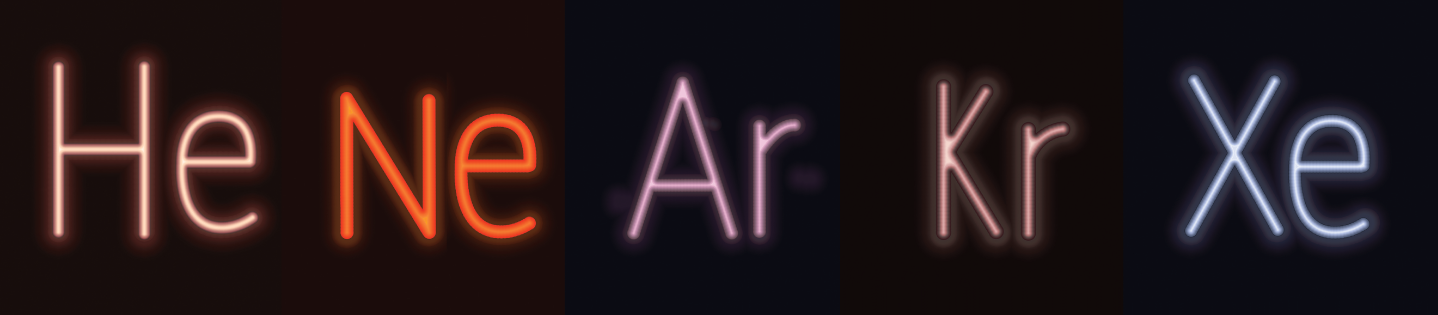 brightly-colored neon lights