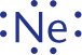 lewis structure of neon with eight valence electrons
