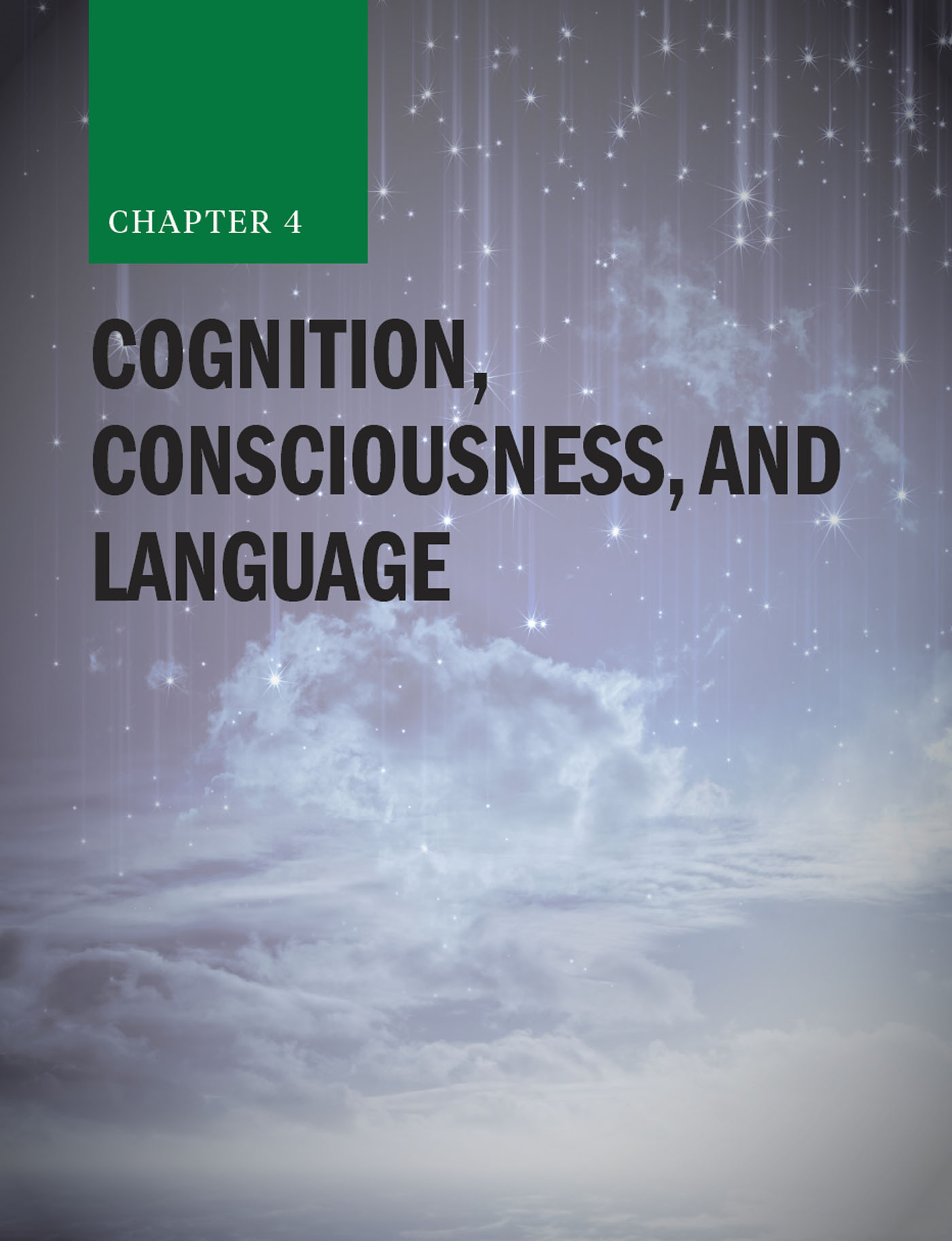 Chapter 4: Cognition, Consciousness, and Language with the night sky in the background