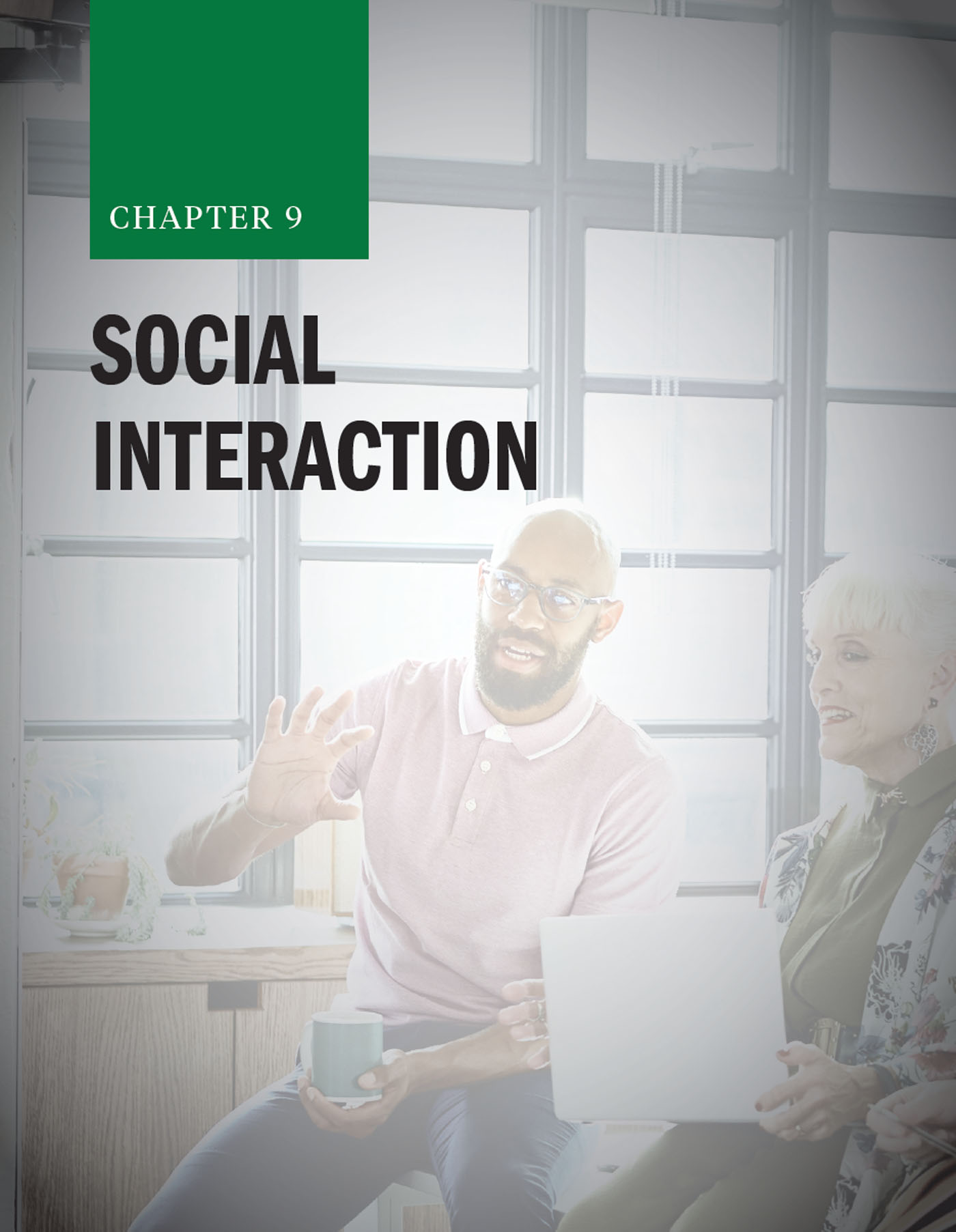 Chapter 9: Social Interaction with office workers conversing in the background