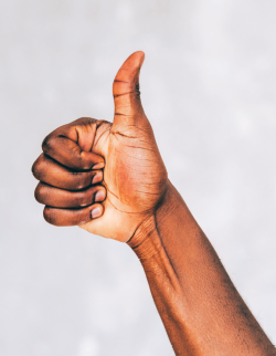 thumbs-up sign